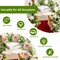 6.56 Ft Artificial Spring Flowers Garland 2Pcs Eucalyptus Rose Garland with Gypsophila Fake Flowers Vine Faux Floral Greenery Garland Artificial Plants for Home Mantle Outdoor Party Wedding Table Decor, Pink
